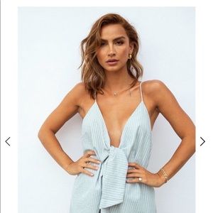 Sabo Skirt Tie Front Romper